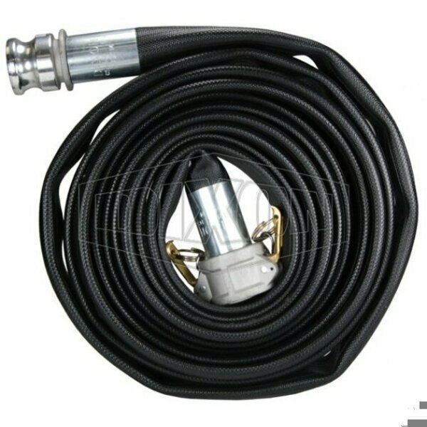 Washdown Hose, 3 in, 50 ft L, 150 psi, Nitrile, Domestic, Dixon, Mfr#: WDH30BK50GAX